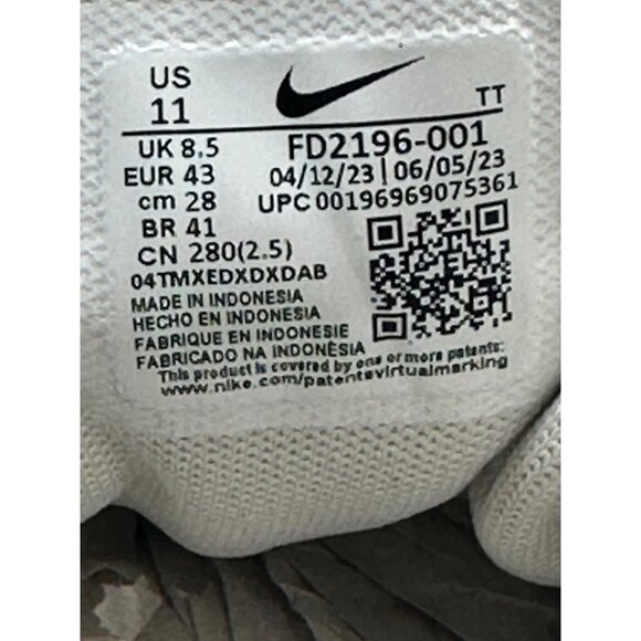 Women's Nike Phoenix Waffle Light Bone/Orange FD2196-001Size Women 11 Men 9.5 - Picture 10 of 11